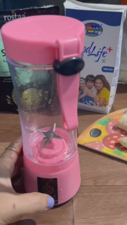 Buy Portable USB Rechargeable Blender 6 Blade Juicer Cup 380ML