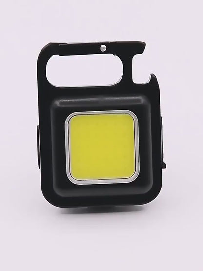Mini Portable COB LED Keychain Flashlight USB Rechargeable