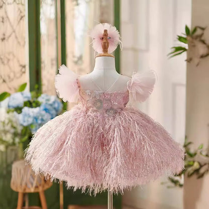 Princess Dress for Girls Birthday Performance