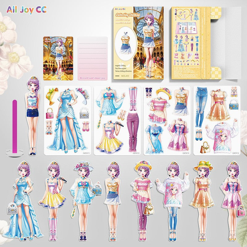 Princess Dress-up Magnetic Stickers for Toys