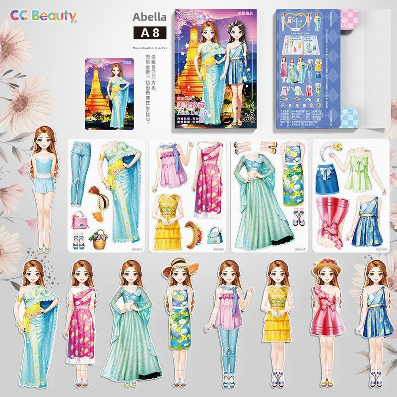Princess Dress-up Magnetic Stickers for Toys