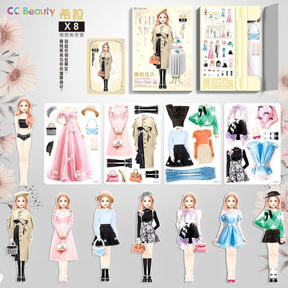 Princess Dress-up Magnetic Stickers for Toys