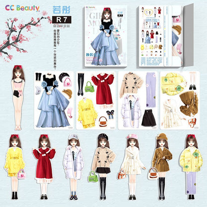 Princess Dress-up Magnetic Stickers for Toys