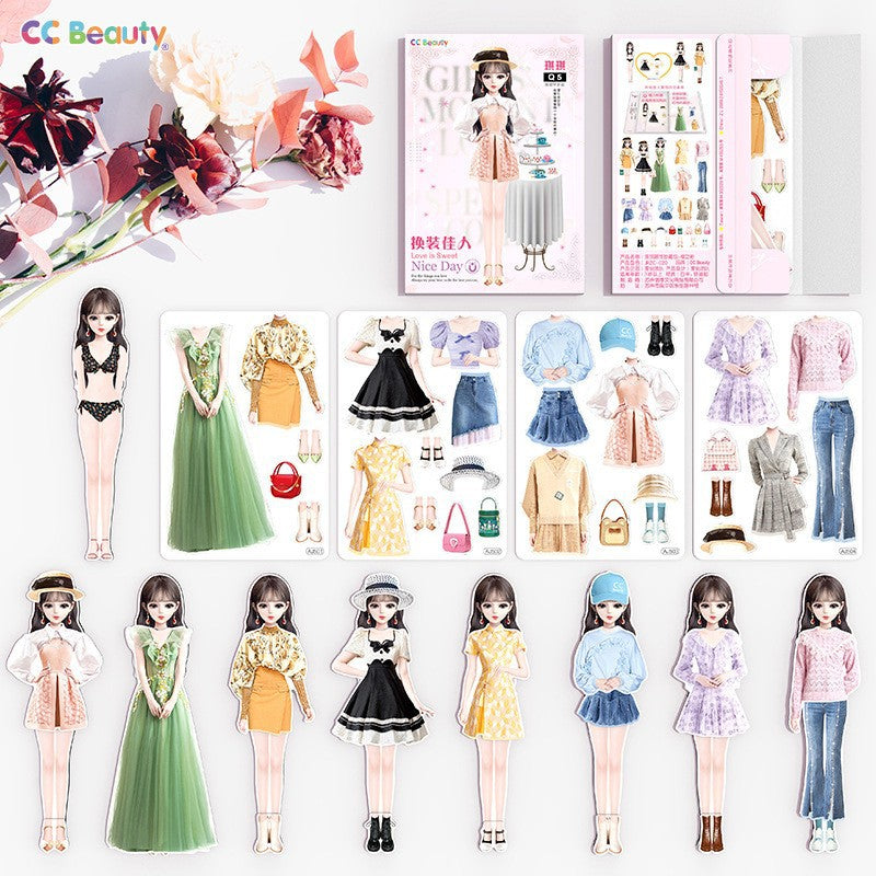 Princess Dress-up Magnetic Stickers for Toys