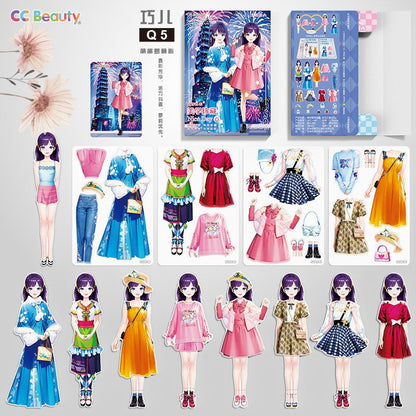 Princess Dress-up Magnetic Stickers for Toys