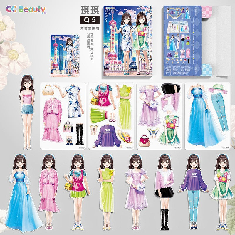Princess Dress-up Magnetic Stickers for Toys