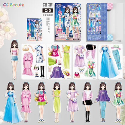 Princess Dress-up Magnetic Stickers for Toys