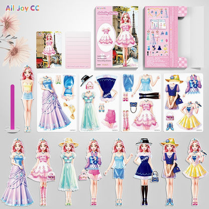 Princess Dress-up Magnetic Stickers for Toys
