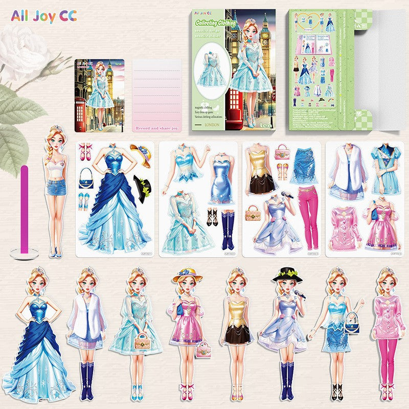 Princess Dress-up Magnetic Stickers for Toys
