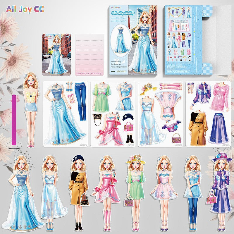Princess Dress-up Magnetic Stickers for Toys