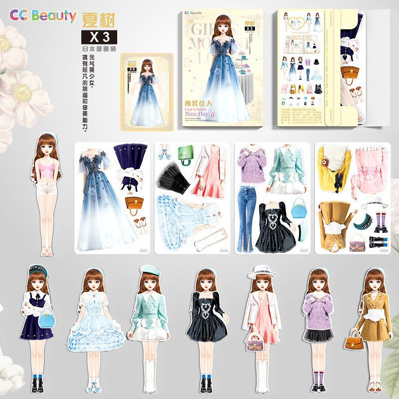 Princess Dress-up Magnetic Stickers for Toys