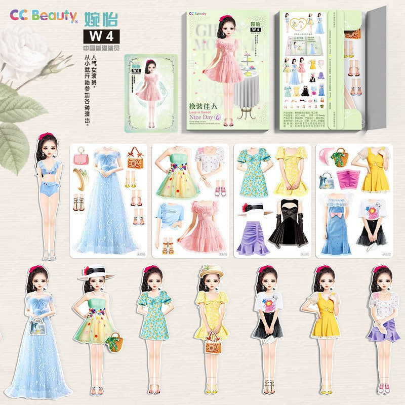 Princess Dress-up Magnetic Stickers for Toys