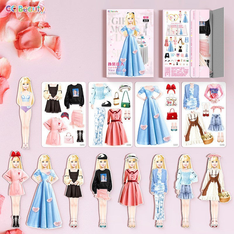 Princess Dress-up Magnetic Stickers for Toys