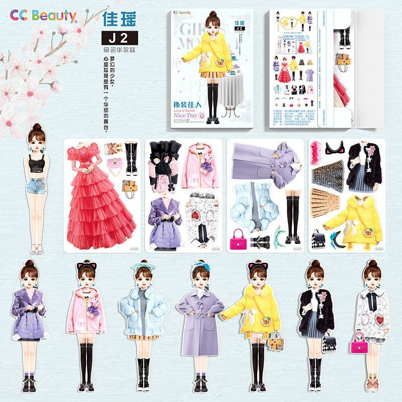 Princess Dress-up Magnetic Stickers for Toys