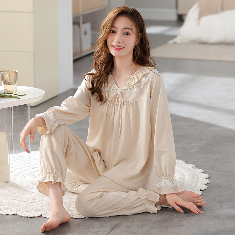 Princess-style pajamas long-sleeved set