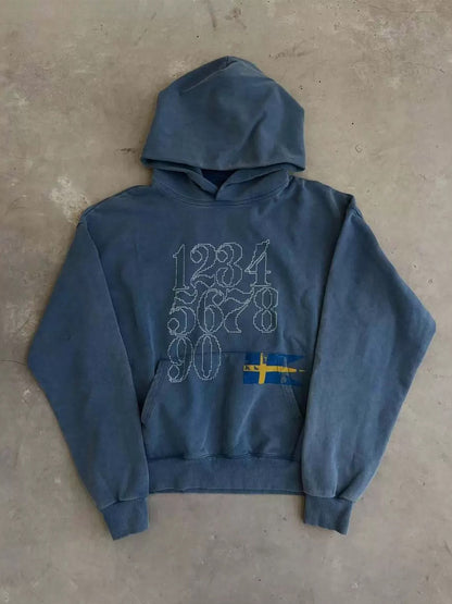 Print Hooded Sweatshirt