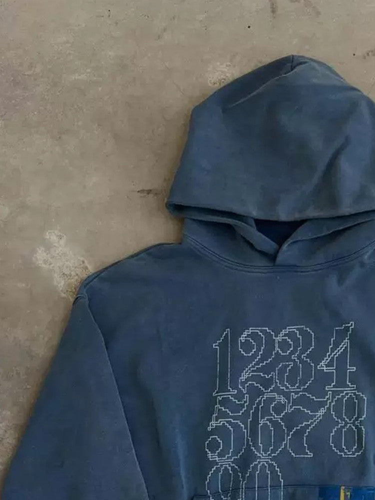 Print Hooded Sweatshirt