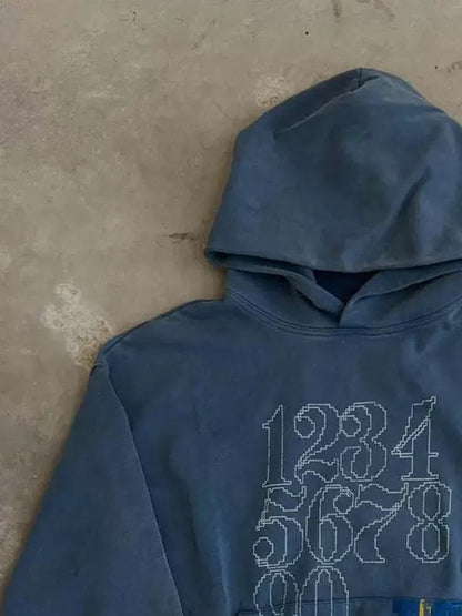 Print Hooded Sweatshirt