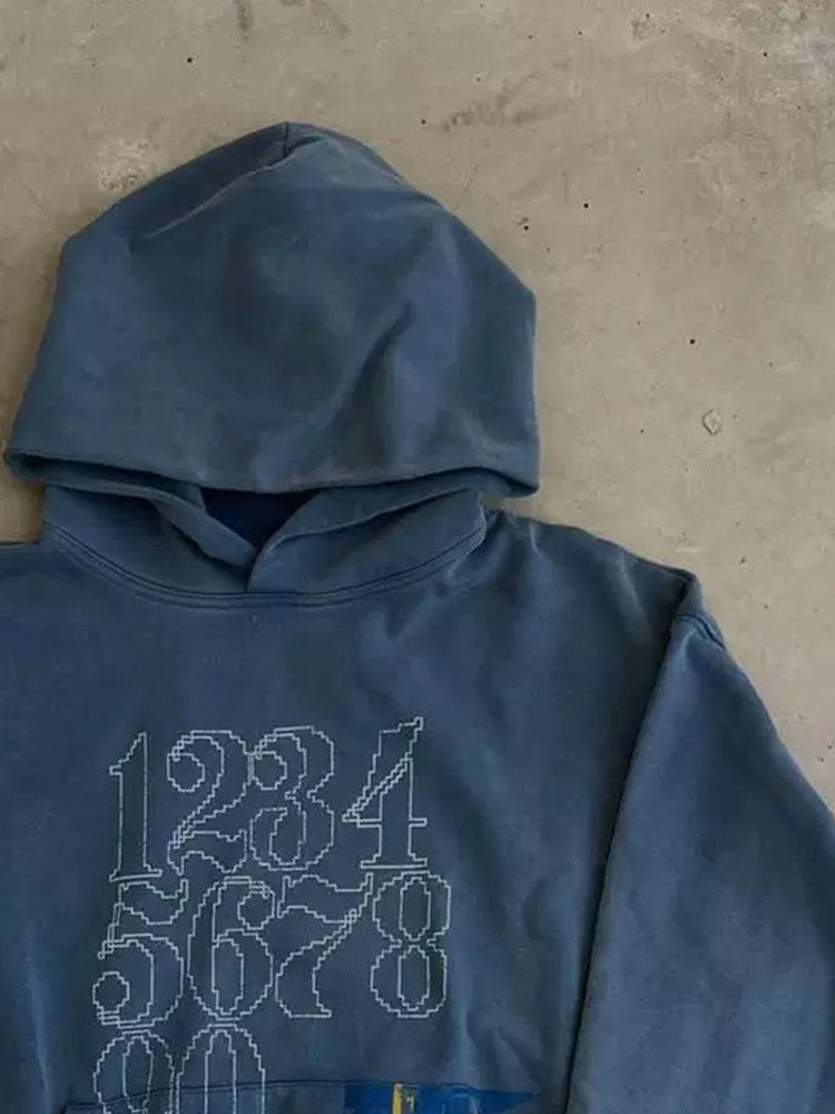 Print Hooded Sweatshirt