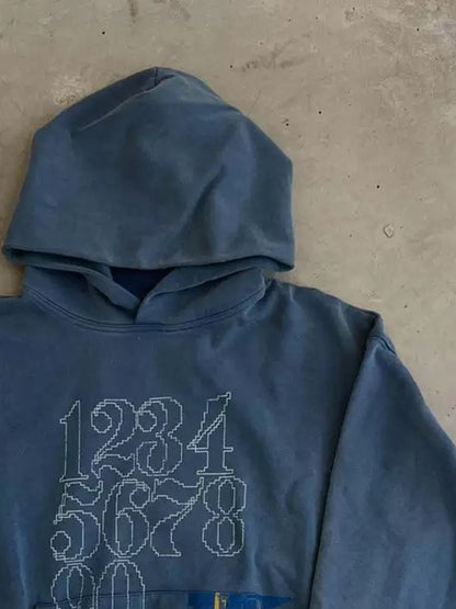 Print Hooded Sweatshirt