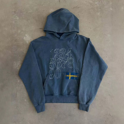 Print Hooded Sweatshirt