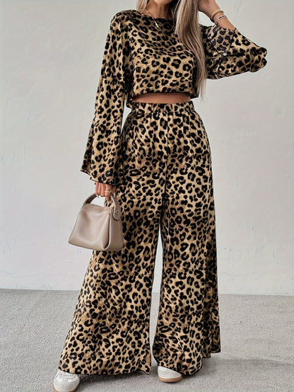 Print Loose Comfortable Long-sleeved Trousers