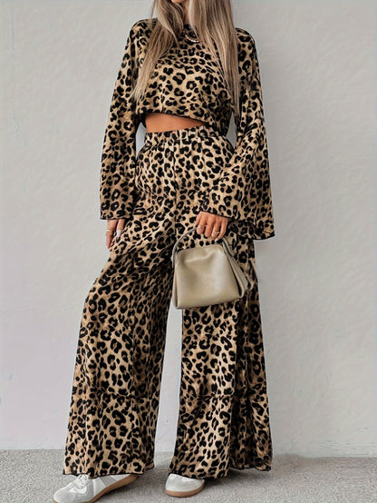 Print Loose Comfortable Long-sleeved Trousers