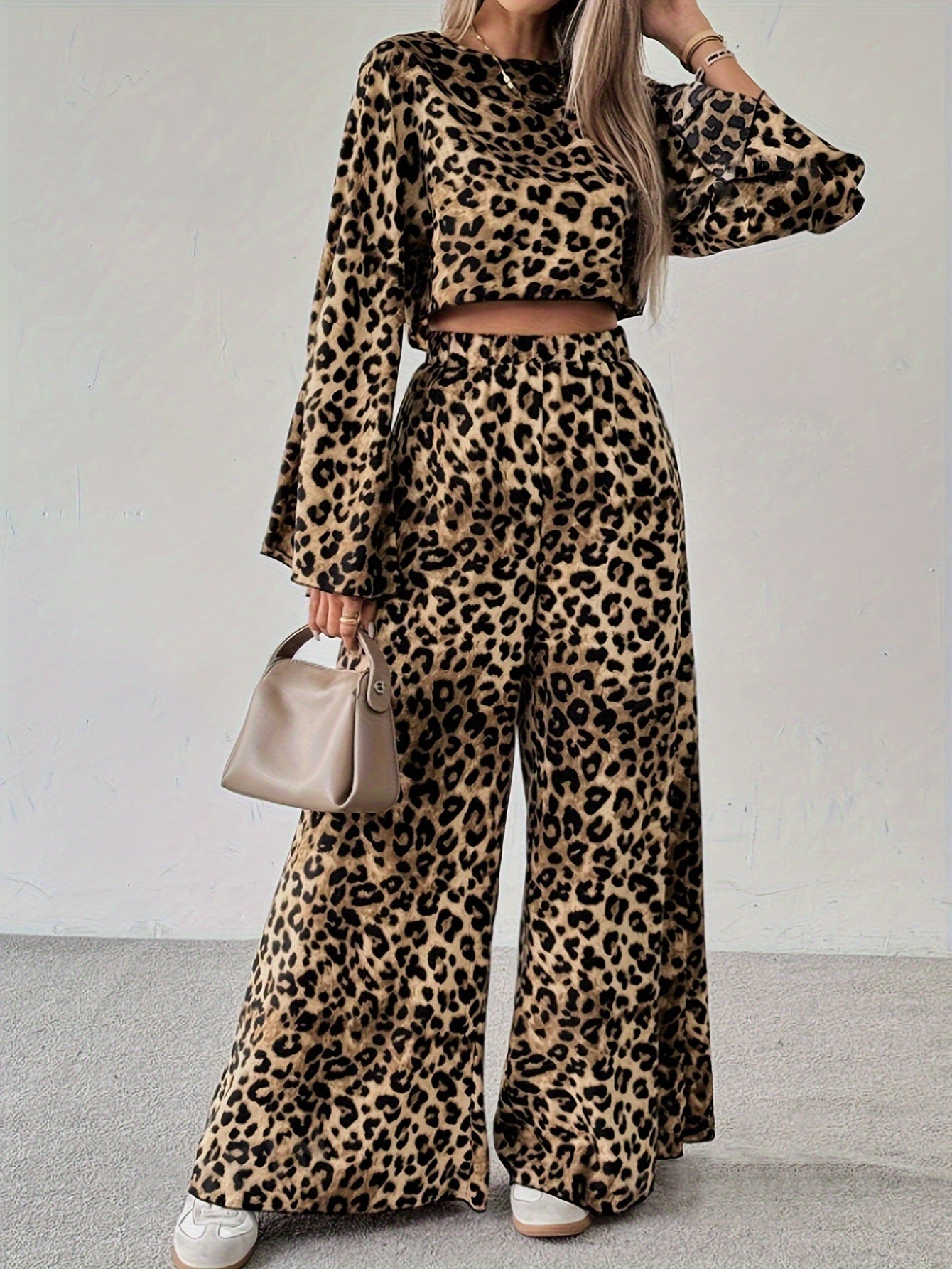 Print Loose Comfortable Long-sleeved Trousers