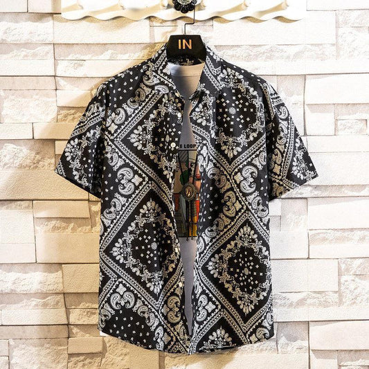 Print Short-Sleeved Shirt