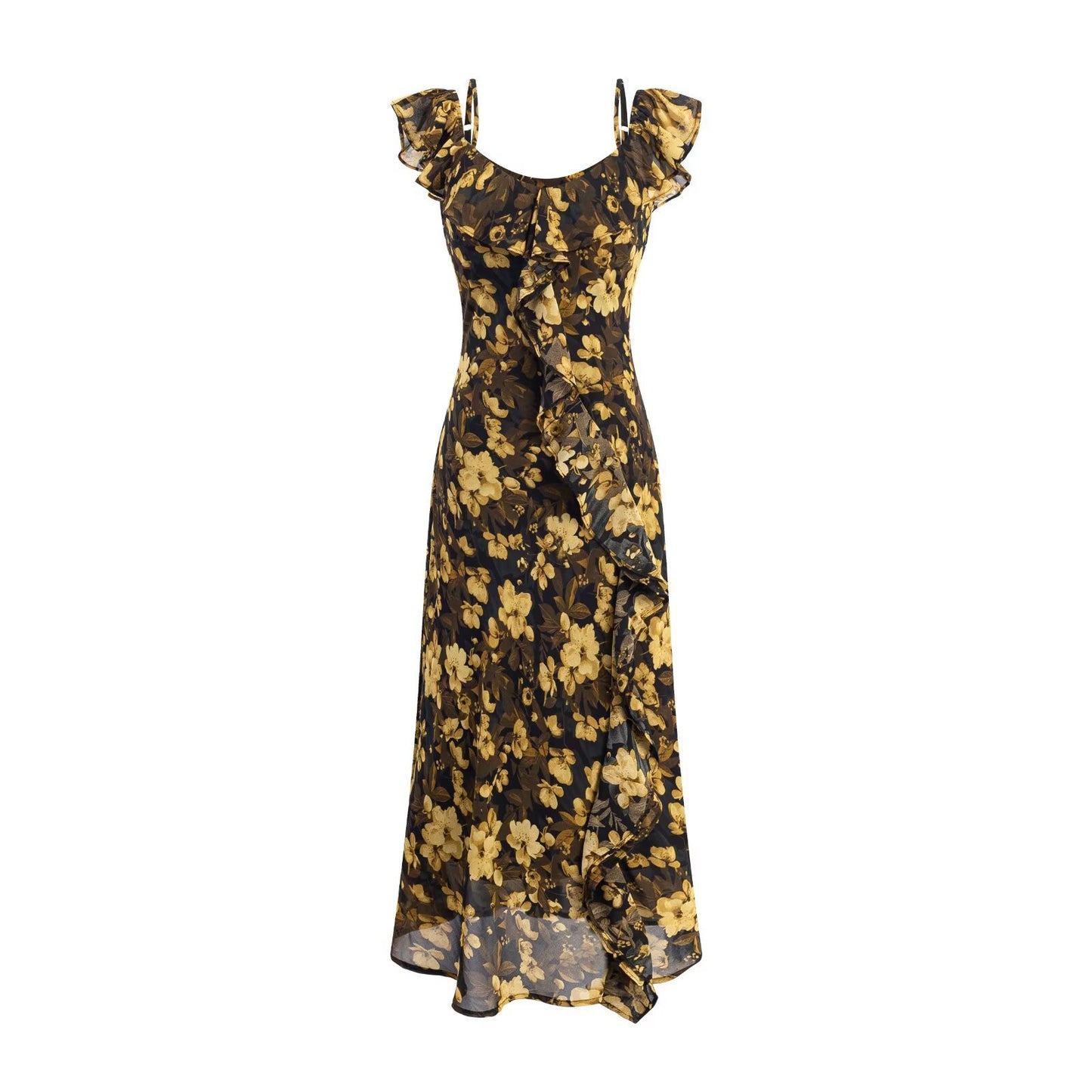 Print Slim-Fit Vacation Dress