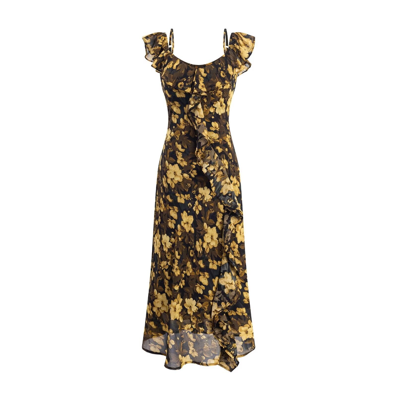 Print Slim-Fit Vacation Dress