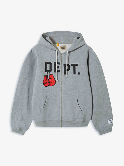 Print Zipper Hoodie
