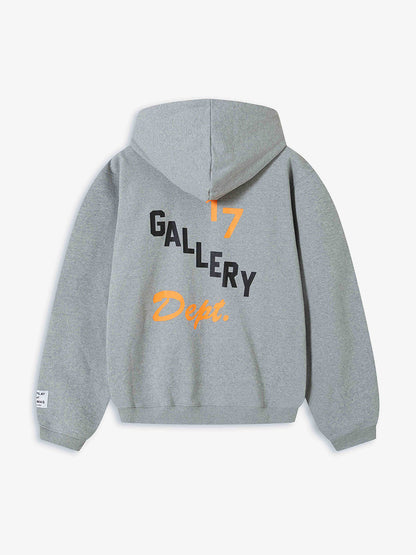Print Zipper Hoodie