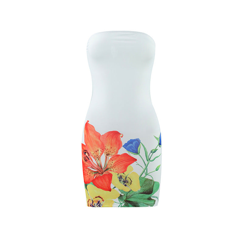 Printed bodycon dress