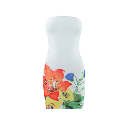 Printed bodycon dress