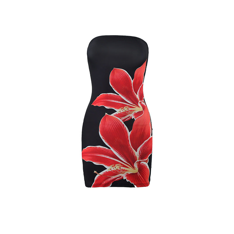 Printed bodycon dress
