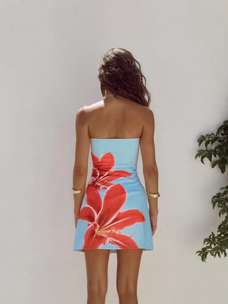 Printed bodycon dress
