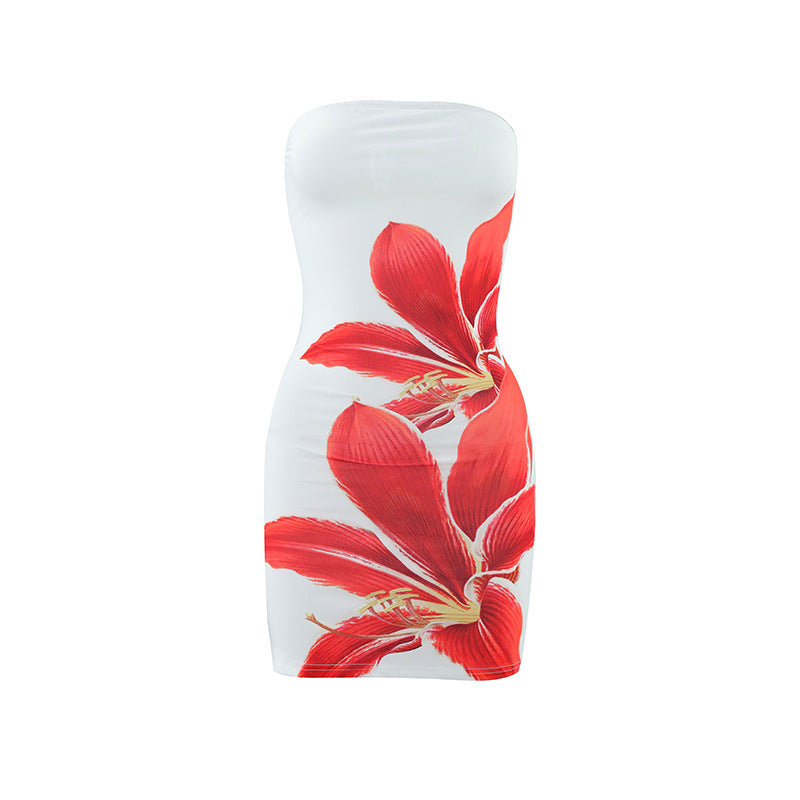 Printed bodycon dress