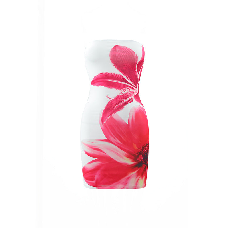 Printed bodycon dress