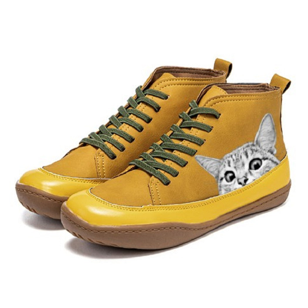 printed boots
