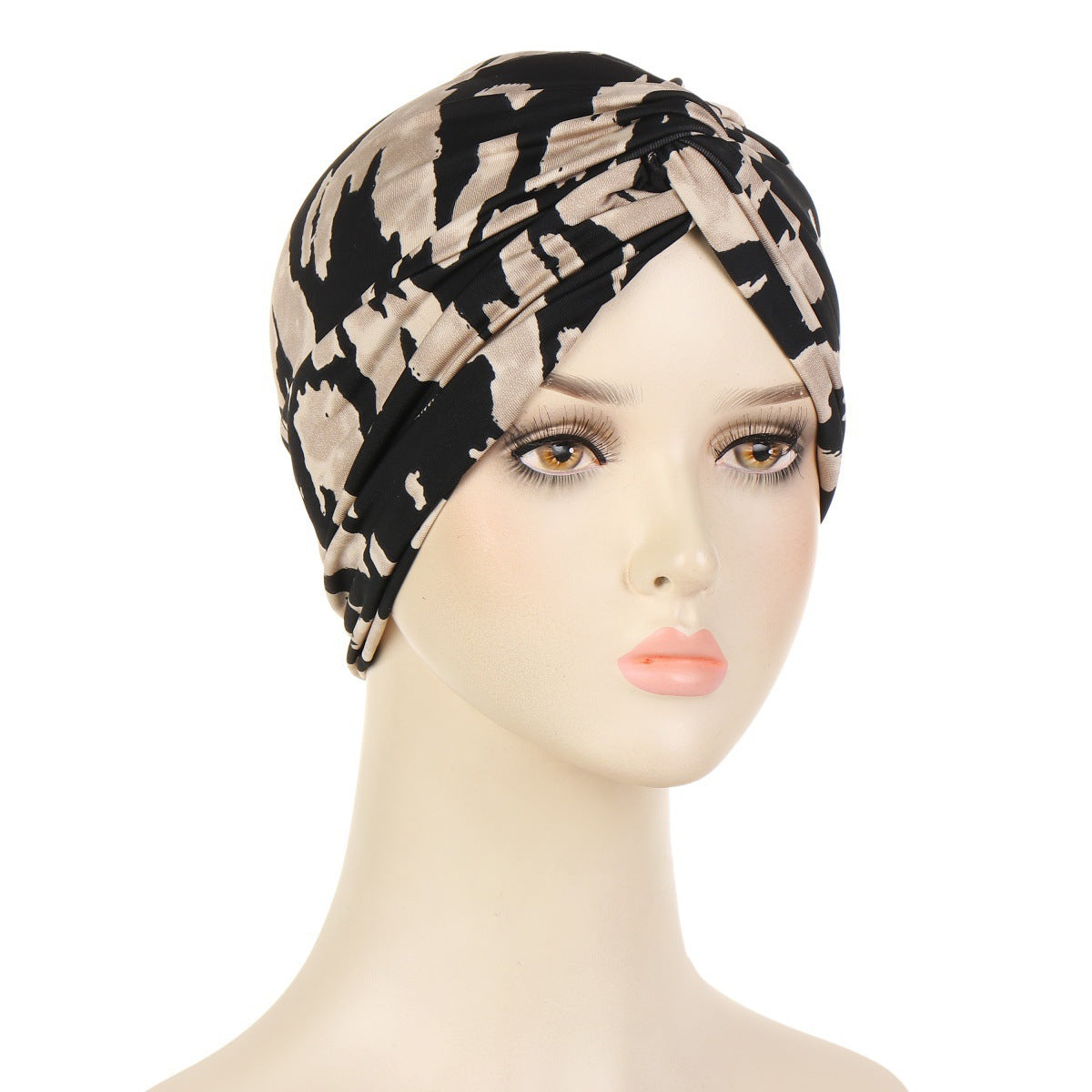 Printed Brushed Polyester Turban Hat