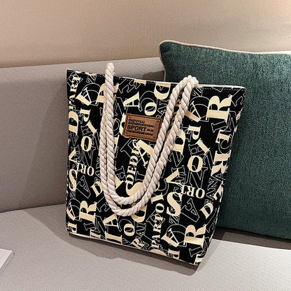 Printed canvas bag