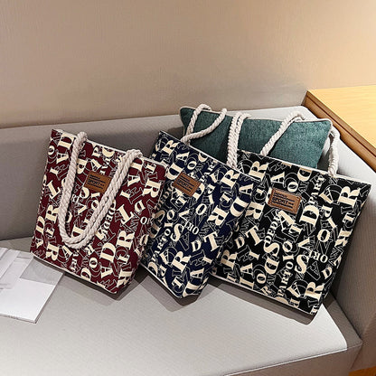 Printed canvas bag