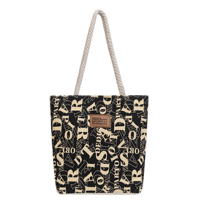Printed canvas bag