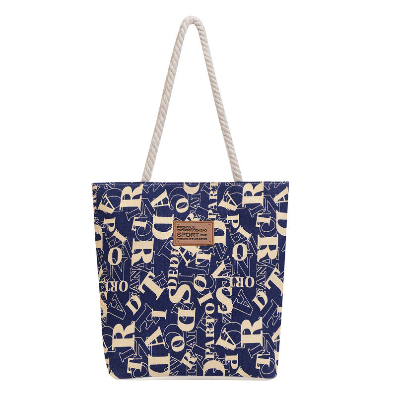 Printed canvas bag