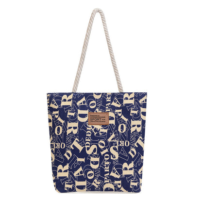 Printed canvas bag