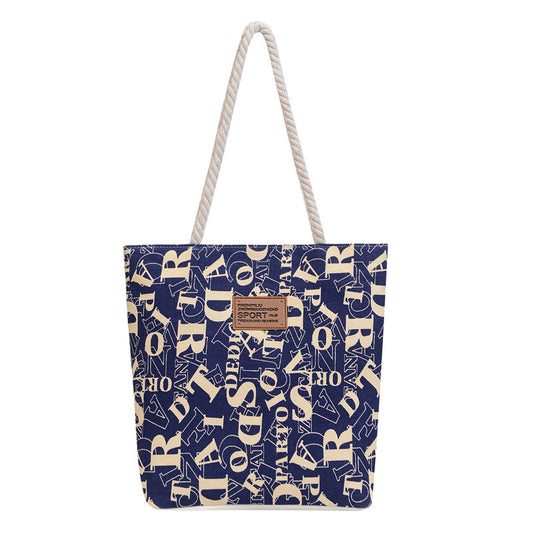 Printed canvas bag