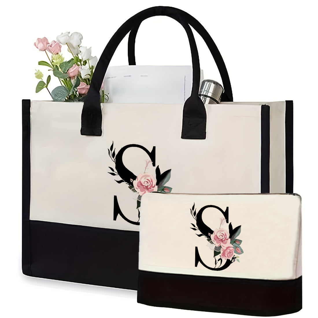 Printed Canvas Tote Bag