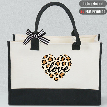 Printed Canvas Tote Bag