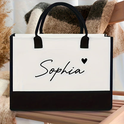 Printed Canvas Tote Bag